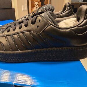 Adidas Samba XLG JI3195 Unisex Triple Black Originals Men's Size 12 Shoes NEW